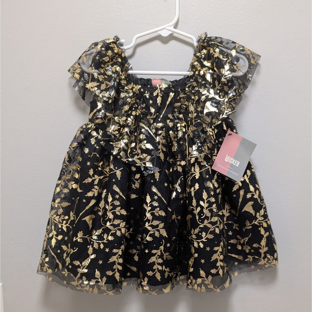 Wicked Modern Moments Black Gold Elphaba Dress - Baby Toddler Girls 18 Months